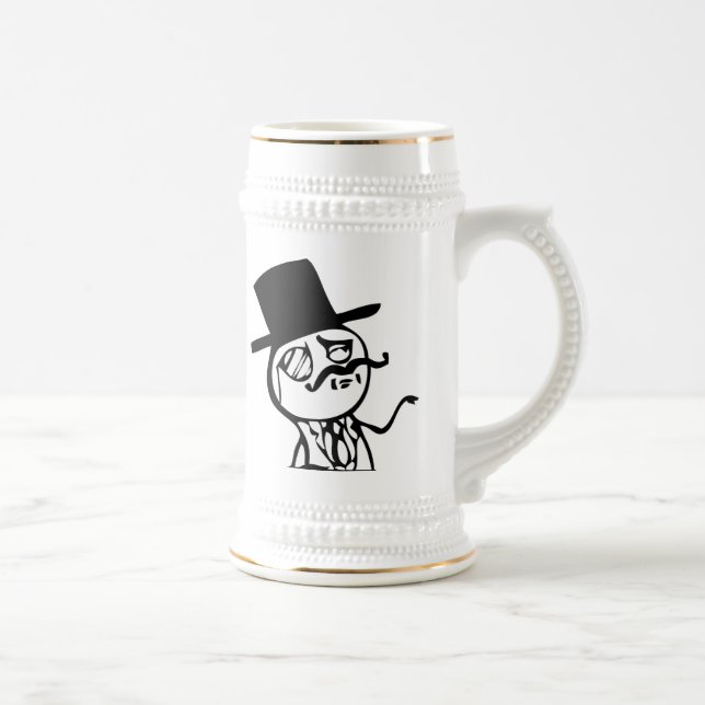 Chope À Bière Sentez comme un meme de monsieur comique (Droite)
