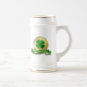 Chope À Bière Shamrock de la pièce de la Saint-Patrick