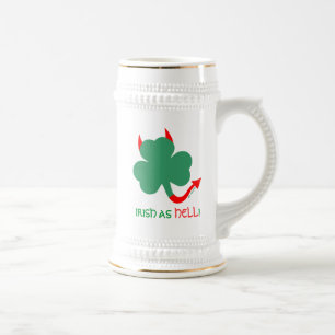 Chope À Bière Shamrock de nouveauté irlandais de Hell St. Paddy