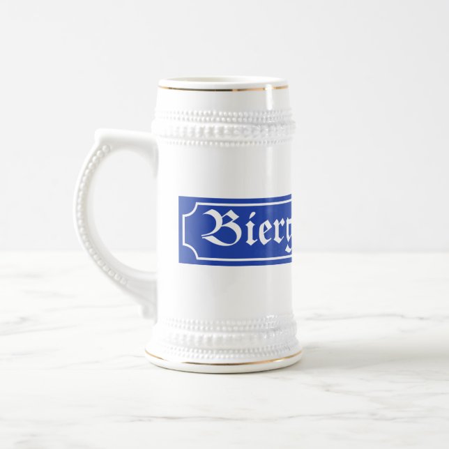 Chope À Bière Signe de Biergarten, Bavière, Allemagne (Gauche)