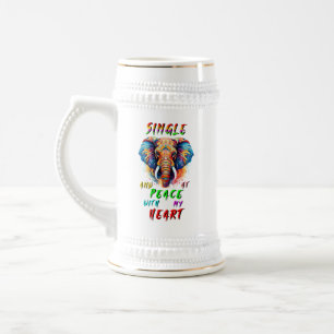 Chope À Bière Simple Et En Paix Avec Mon Coeur
