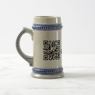 Chope À Bière Simple minimal add your name place city q r code t