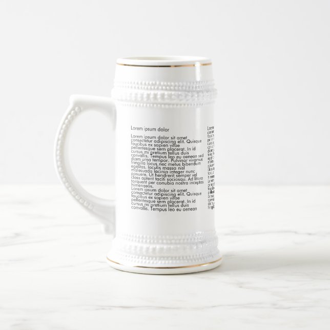 Chope À Bière Simple texte d'article de journal à trois colonnes (Gauche)
