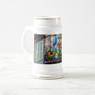 Chope À Bière SlipperyJoe's Mardi Gras Hommes violet or vert bal