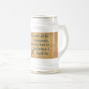 Chope À Bière SlipperyJoe's Princess clap marchant drôle les ann