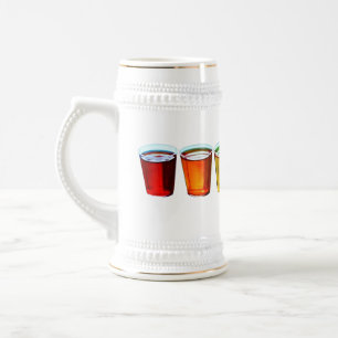 Chope À Bière SlipperyJoe's shot lunettes de fioritures liquides