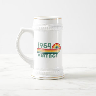 Chope À Bière Soixante-dix ans vintages personnalisés 70e annive