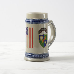 Chope À Bière soixante-quinzième Régiment de Rangers Stein