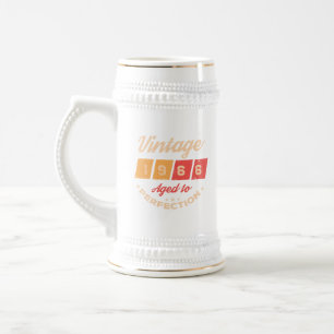 Chope À Bière Soixantième anniversaire personnalisé vintage 60 a