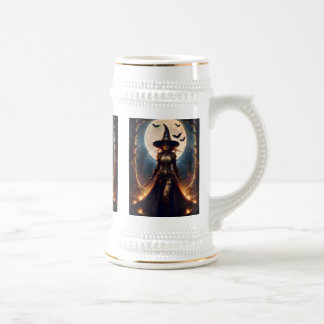 Chope À Bière Sorcière de la forêt Steampunk Halloween