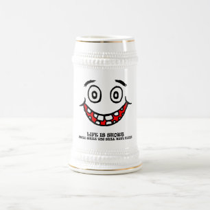 Chope À Bière Sourire tandis que vous avez toujours des dents