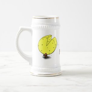 Chope À Bière Souris mignonne avec dessin animé au fromage