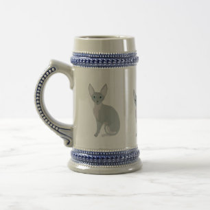 Chope À Bière Sphynx Cat Stein