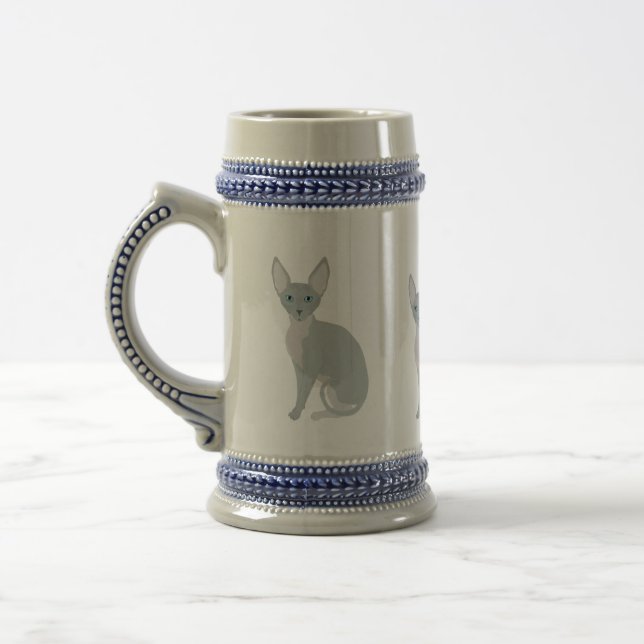 Chope À Bière Sphynx Cat Stein (Gauche)