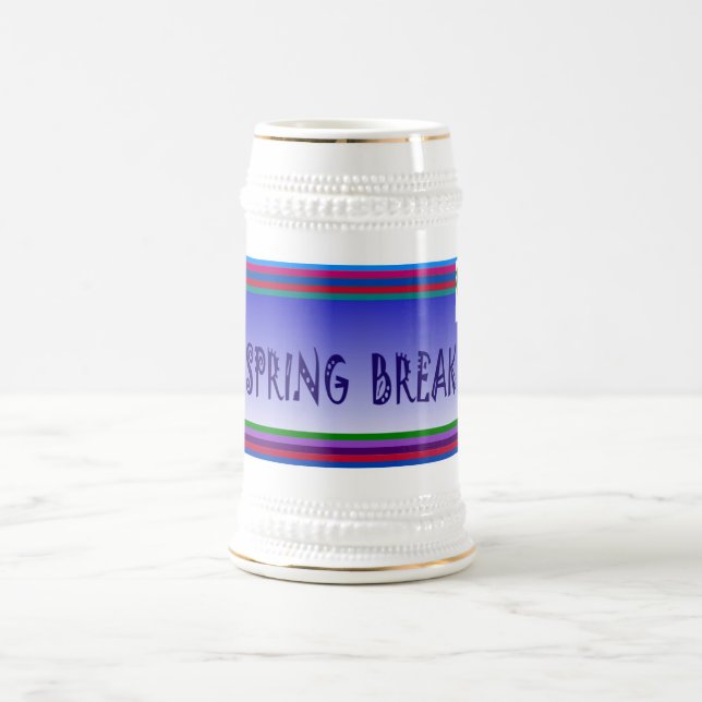 Chope À Bière Spring Break & palm Tree - (Centre)