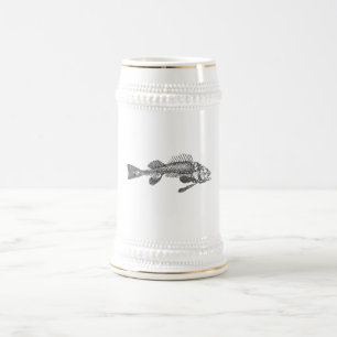 Chope À Bière Squelette de poisson