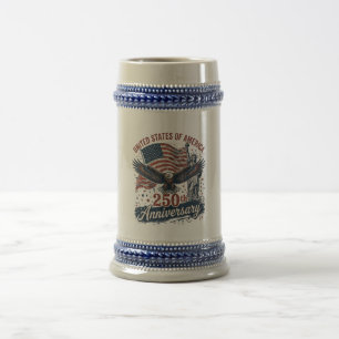 Chope À Bière Statue de la Liberté aigle chauve 250e anniversair