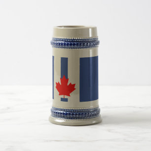 Chope À Bière Stein avec le drapeau de Toronto, Canada