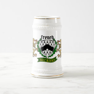 Chope À Bière Stein Beer, bouclier français irlandais