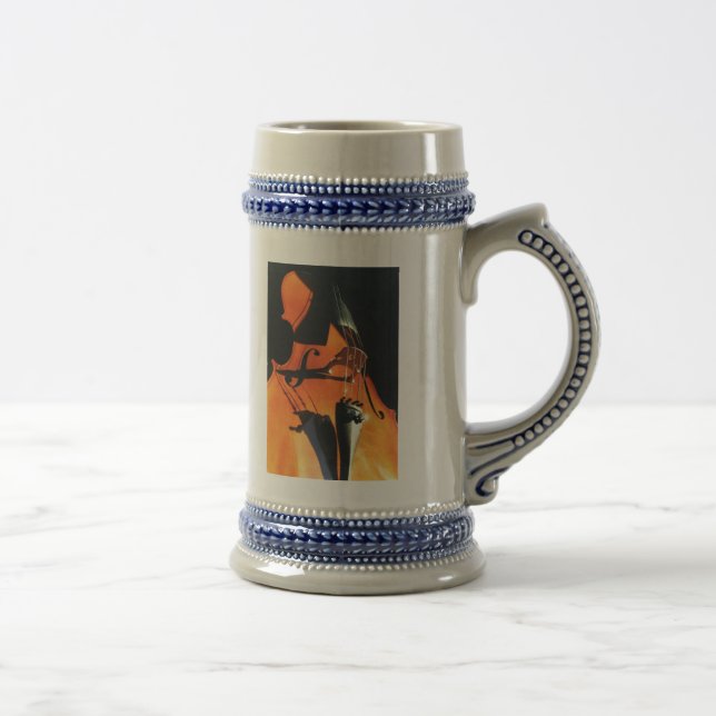 Chope À Bière Stein de apparence vague de violoncelle (Droite)