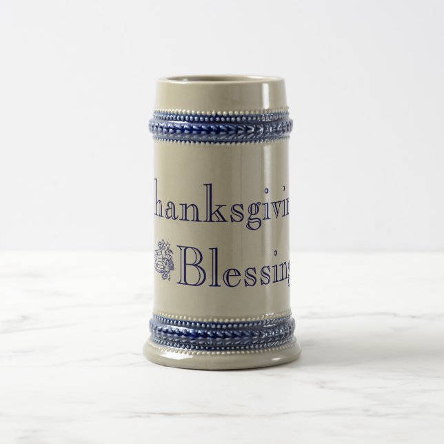 Chope À Bière Stein de bénédictions de Thanksgiving (Centre)