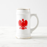 Stein de la bière d'aigle polonais