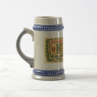 Chope À Bière Stein de Mah Jongg de Lovettsville