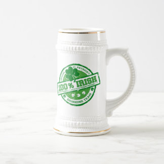 Chope À Bière Stein drôle potable irlandais de l'équipe de St