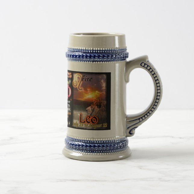 Chope À Bière Stein grand d'astrologie de tranchant de Lion de (Droite)