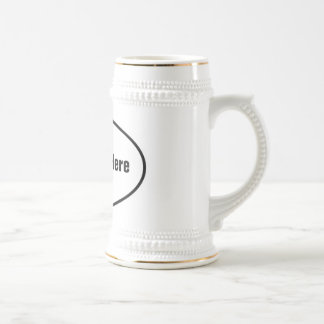 Chope À Bière Stein ovale européen personnalisable