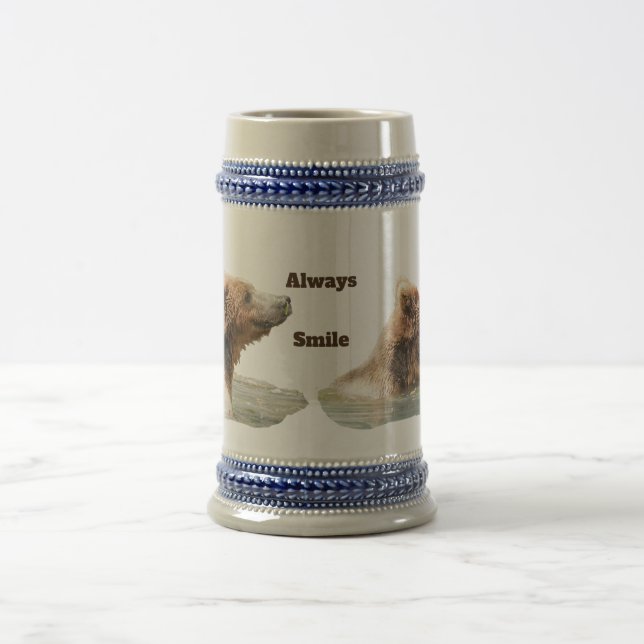 Chope À Bière Stien avec ours grizzli (Centre)