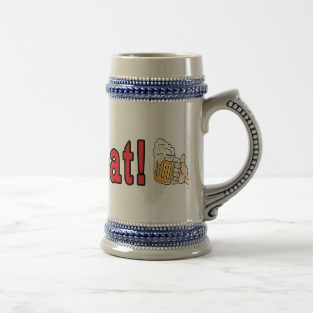 Chope À Bière Sto Lat ! Avec des bouchons de bière (Droite)