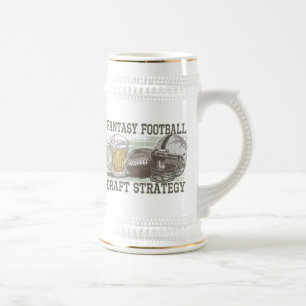 Chope À Bière Stratégie d'ébauche du football d'imaginaire