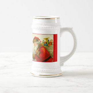 Chope À Bière Style Vintage de Noël du Père Noël