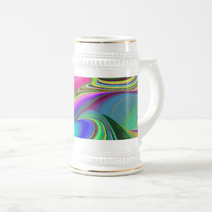 Chope À Bière Summerfeel, Rainbowart 3D Abstrait