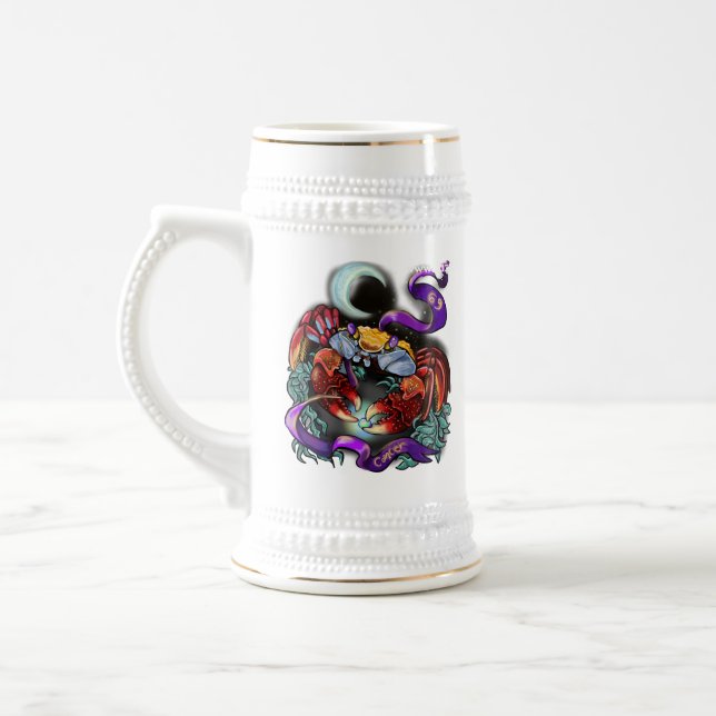 Chope À Bière Symbole du cancer du zodiaque (Gauche)