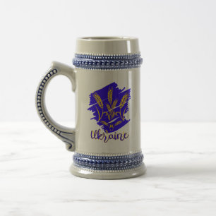 Chope À Bière Symbole national ukrainien tryzub fait d'oreille d