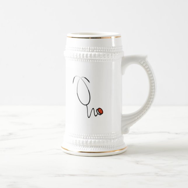 Chope À Bière T-shirts et cadeaux de stéthoscope (Droite)