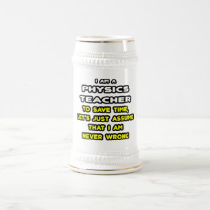 Chope À Bière T-shirts et cadeaux d'un enseignant de physique am