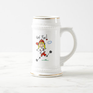 Chope À Bière T-shirts et cadeaux pour filles de softball Home R