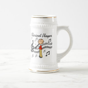 Chope À Bière T-shirts et Cadeaux pour Joueur de Clarinette Homm