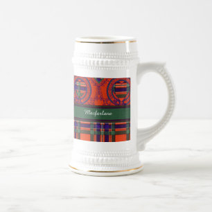 Chope À Bière Tartan d'écossais de plaid de clan de Macfarlane
