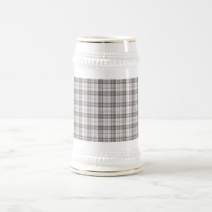 Chope À Bière Tartan gris mode