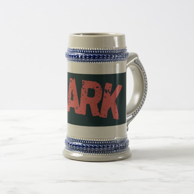 Chope À Bière "Tasse Requin Attaque – Buvez avec une morsure !" (Devant droit)
