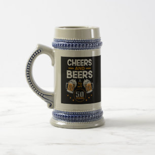 Chope À Bière Tchin-tchin et bières pour mes 50 ans
