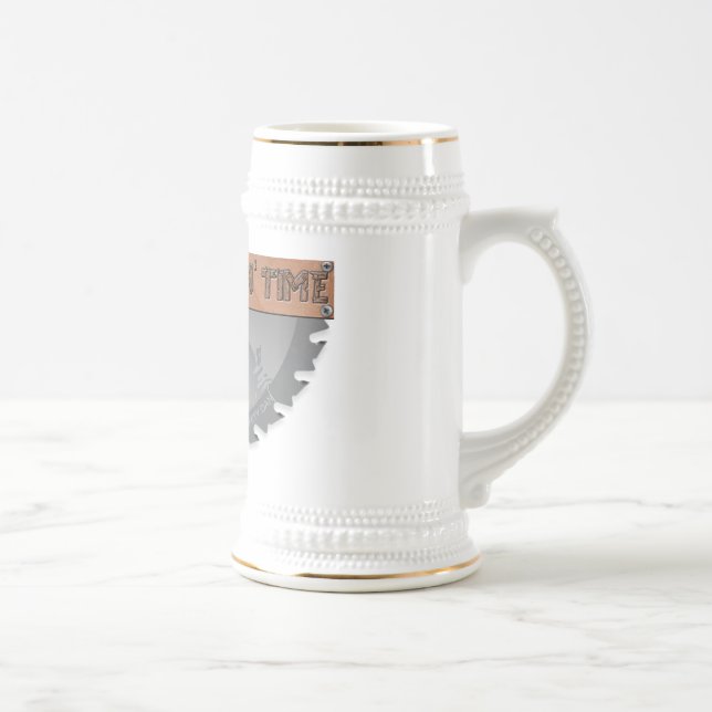 Chope À Bière Temps en bois Stein (aucun arrière - plan) de (Droite)