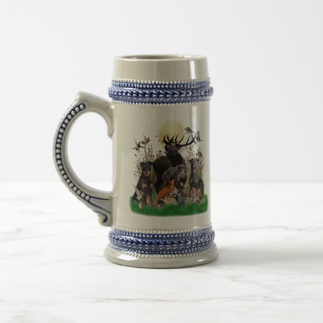 Chope À Bière Terrier de chasse allemand (Jagdter (Gauche)