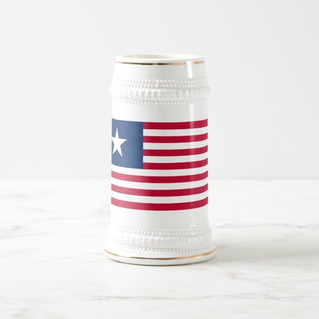 Chope À Bière Texas, étoile solitaire et rayures (Centre)