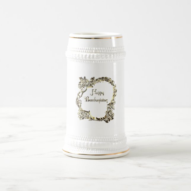 Chope À Bière Texte élégant du Bon thanksgiving de la Turquie do (Centre)