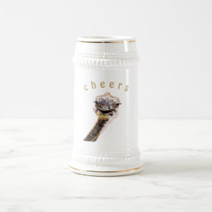Chope À Bière Texte Personnalisé Bière Stein - Bravo avec Happy 